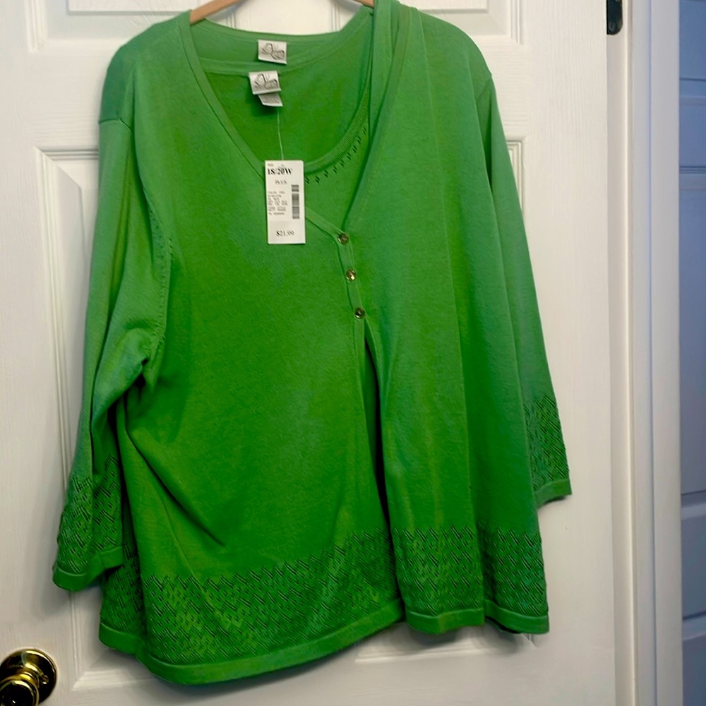 Vintage fashion bug two piece sweater set new with tags